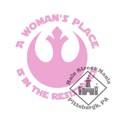 A Woman's Place is in The Resistance Star Wars Decal Sticker - image5